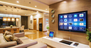 Sleek modern smart home luxury estate exterior showcasing innovative design