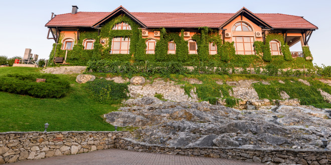 Stunning modern luxury mountain view estate with panoramic natural landscape