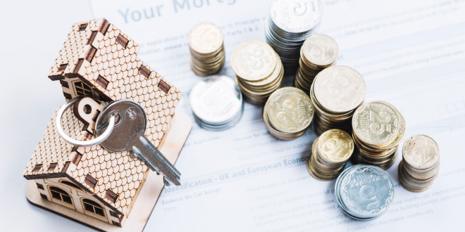 An infographic or icon array showcasing different commercial financing options like traditional bank loans, SBA loans, and CMBS, relevant for securing a commercial building.