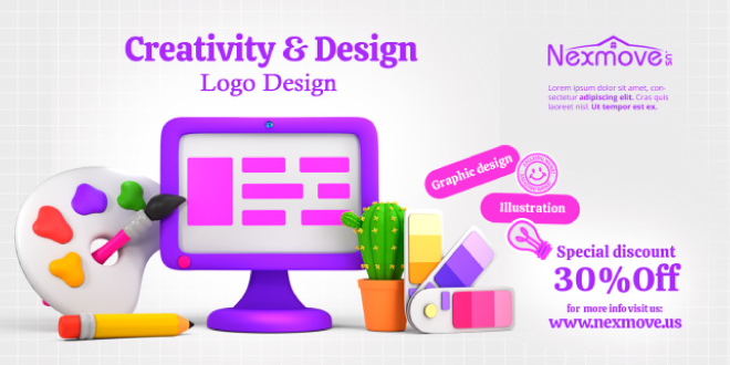 Infographic illustrating key real estate logo design elements: simplicity, relevance, color psychology, and typography, crucial for brand effectiveness.