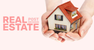 A vibrant collection of diverse real estate post design examples displayed on a smartphone screen, showcasing engaging property listings and informational graphics on social media.